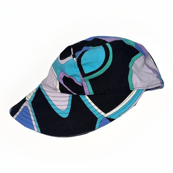 Emilio Pucci Cotton Print Sun Hat Made in Italy Poolside Resort Style main image 6